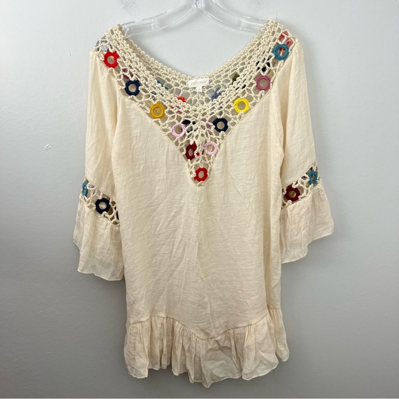 everleigh Tops - Everleigh Crochet Tunic Top